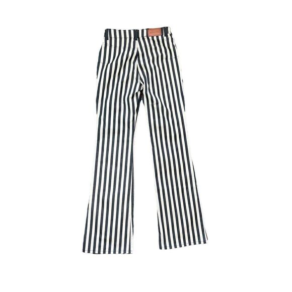 ALTUZARRA BLACK AND WHITE STRIPE DENIM SIZE 36 , XL - Picture 1 of 4